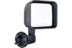 Dependable Direct Passenger Side Mirror Fits Jeep Wrangler (2007 2008 2009 2010 2011 2012 2013 2014 2015 2016 2017) Textured Non-Heated Folding Door Right Rear View Door Replacement Mirror CH1321271