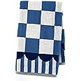 MACKENZIE-CHILDS Hand Towel, Cute Decorative Hand Towel for Bathroom and Kitchen, Blue-and-White Royal Check
