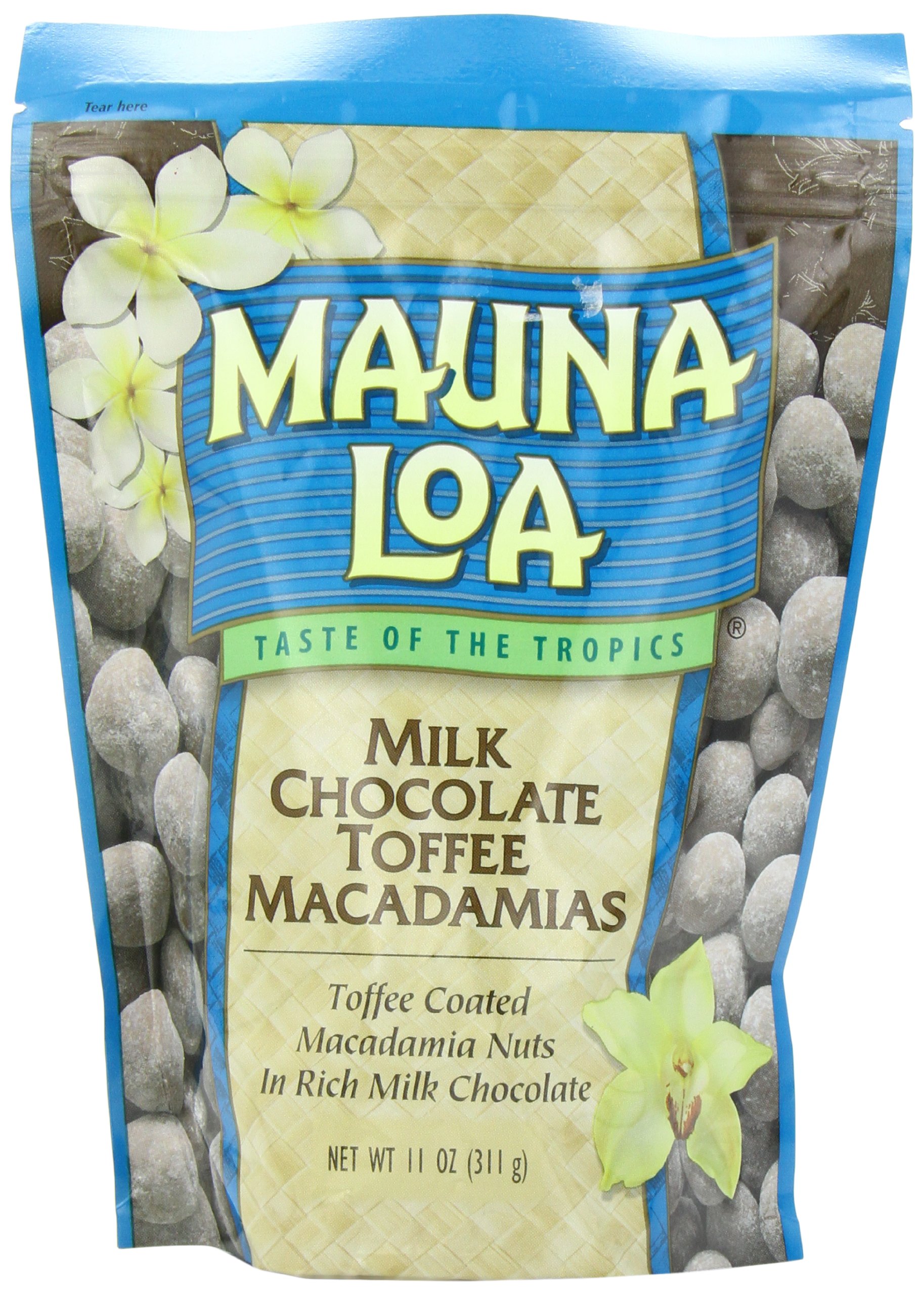 Mauna Loa Macadamias, Milk Chocolate, 11Ounce Package Snack Macadamia Nuts