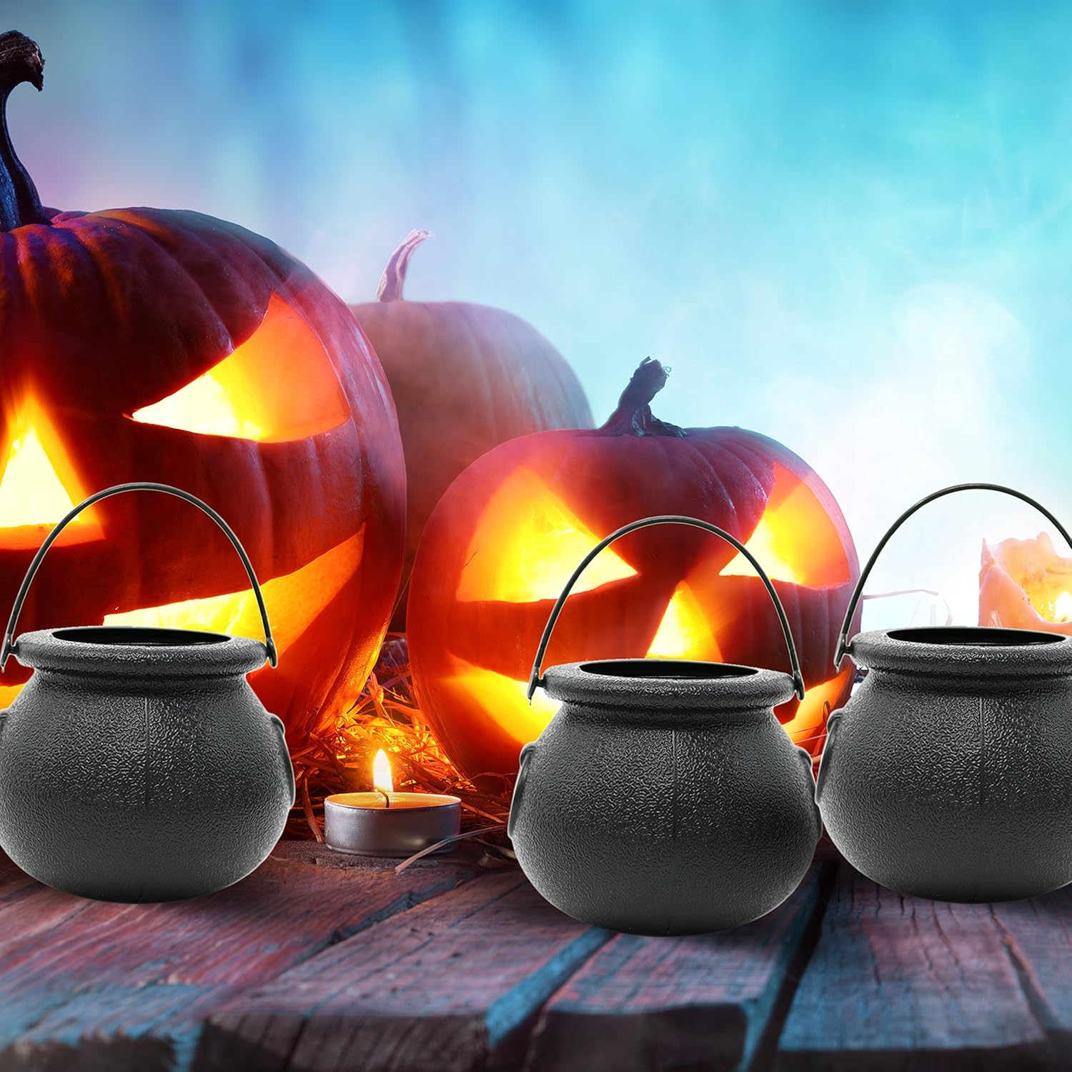 Candy Cauldron Kettles - 1 Dozen Party Decoration Supplies by Big Mo’s Toys: Toys & Games