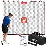 TUBAGOU Golf Netting Practice Net, 10FT, 15FT, 20FT Backyard Hitting Net | Golf Net for Garage, Heavy-Duty Nylon Netting, Golf Hitting Net for Backyard, Indoor Golf Nets, 10x10FT, 10x15FT, 10x20FT