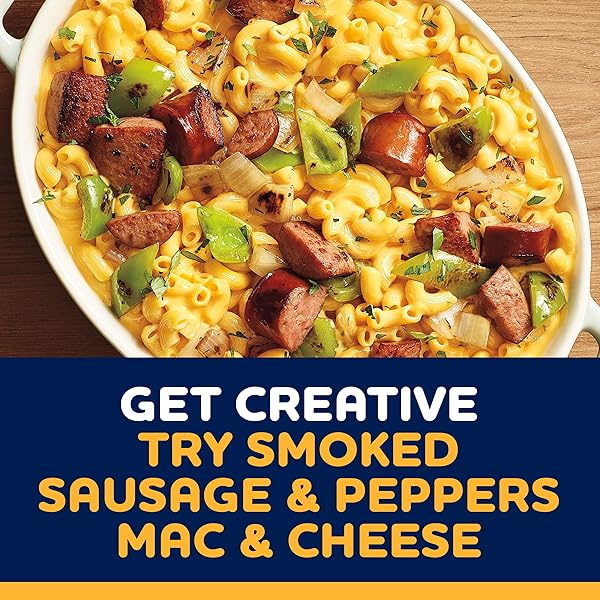KRAFT DELUXE MAC AND CHEESE, 1 BOX, FOR EASY DINNER OR DINNER SIDES, FOUR CHEESE, NO ARTIFICIAL DYES OR FLAVORS, 14 OZ