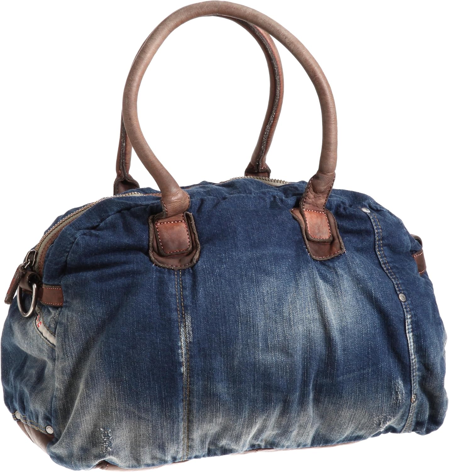 Diesel Women's BraveArt Denim Shoulder Bag T6033 Dark Denim Amazon.co