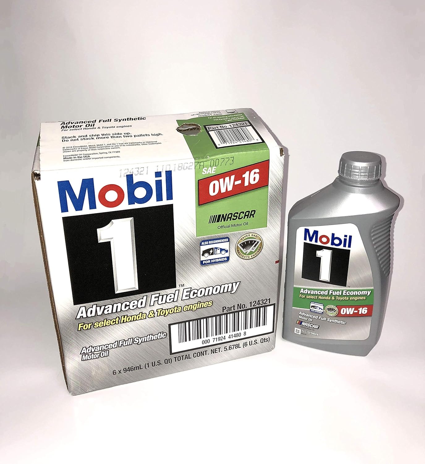 Mobil 1 Synthetic Engine Oil 0W16 (Case of 6 Quarts) Amazon.ca Automotive