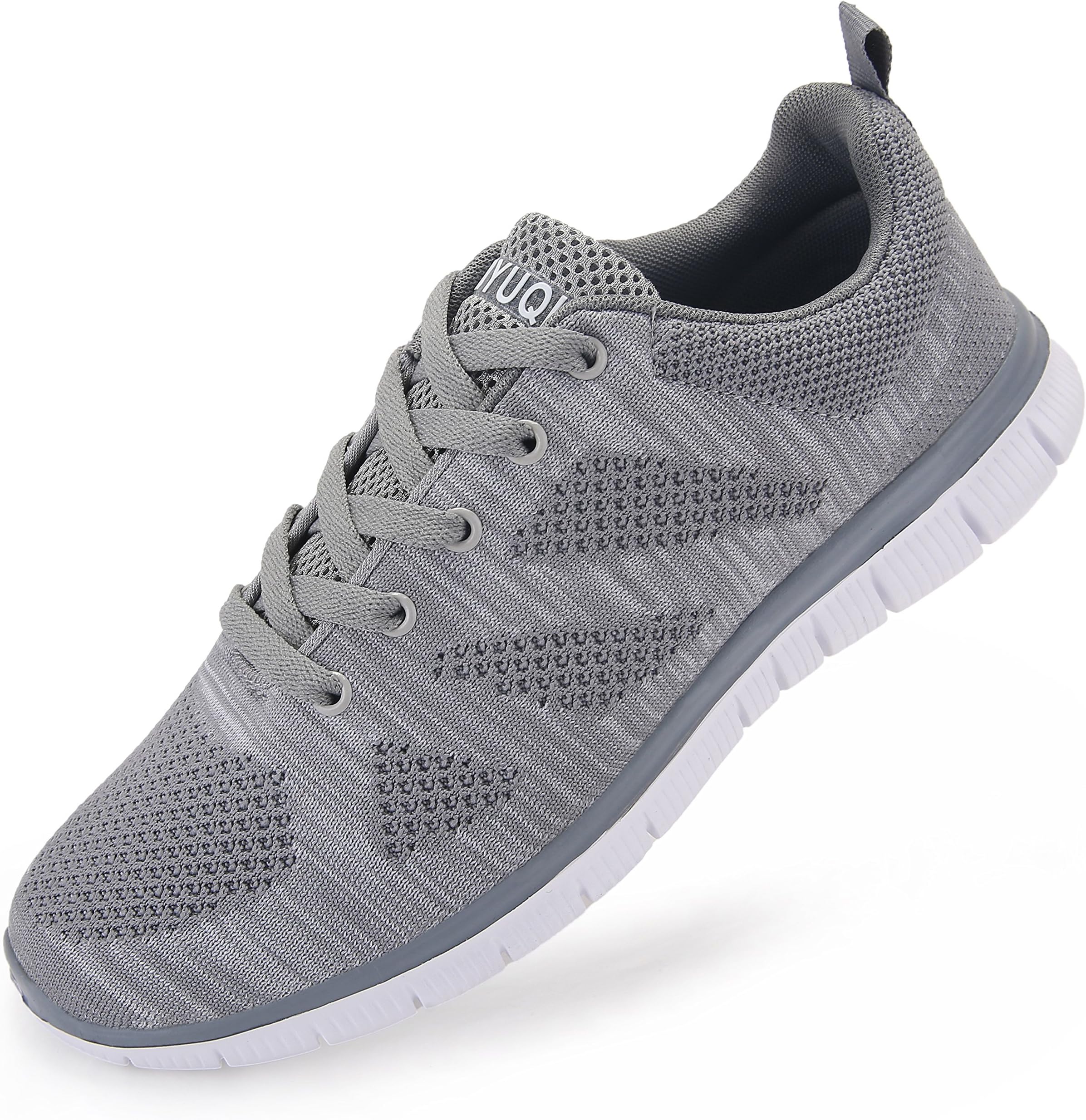 Vibdiv Men's Trainers Casual Lightweight Breathability Comfortable Lace-Up Leisure Gym Shoes