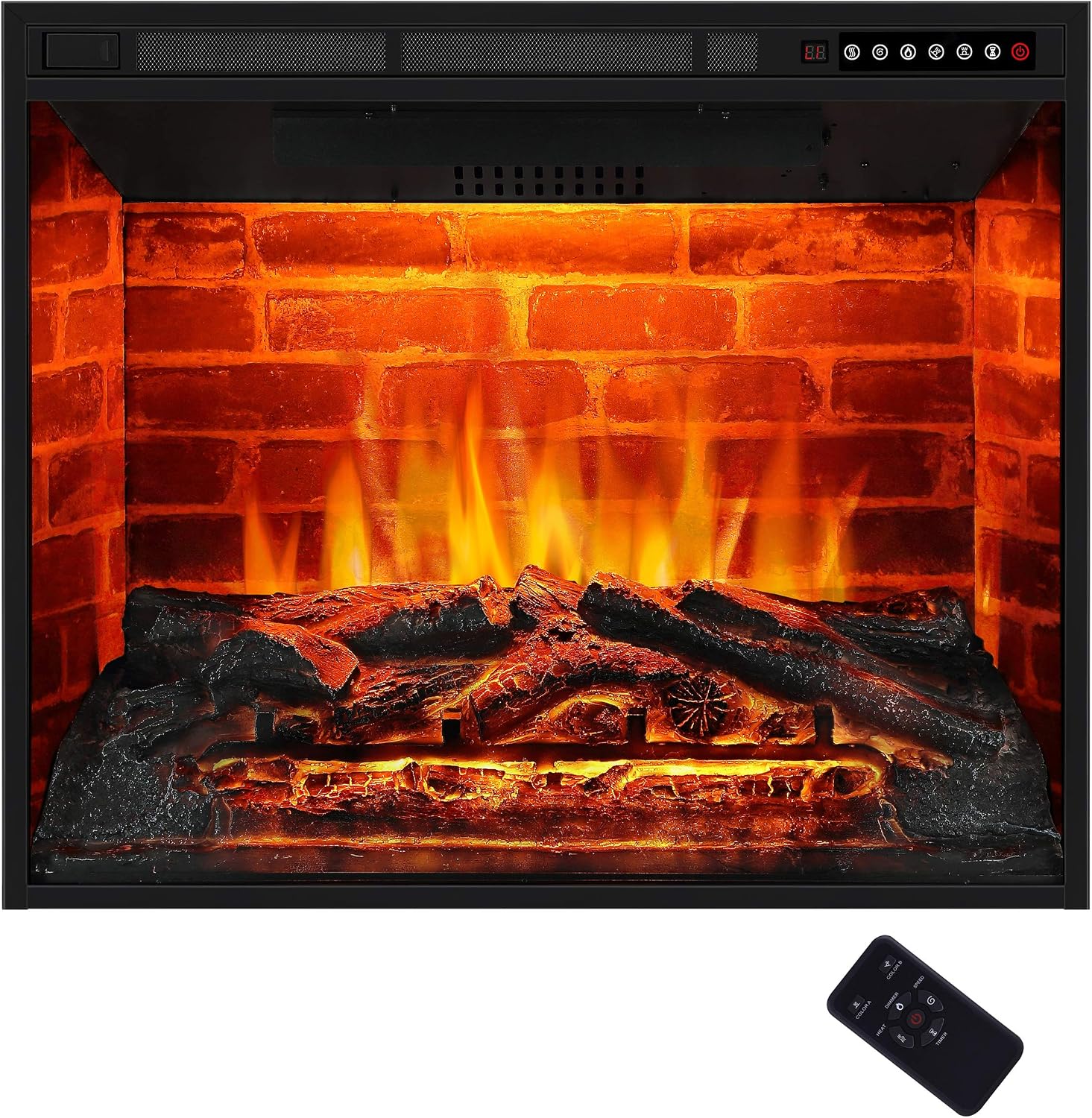 Antarctic Star 30" Electric Fireplace Insert Freestanding