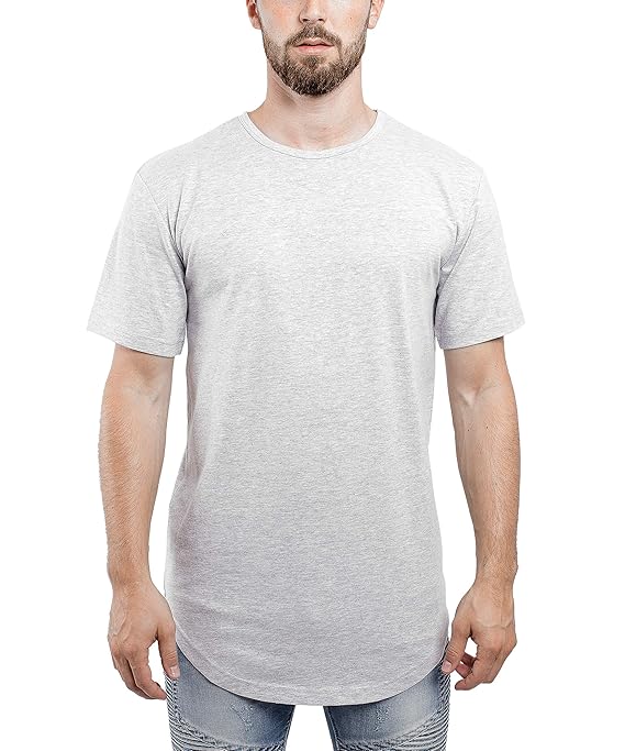 Blackskies Round Basic Longshirt | Langes Oversize Fashion Langarm Herren T-Shirt Long Tee - Diverse Farben S M L XL