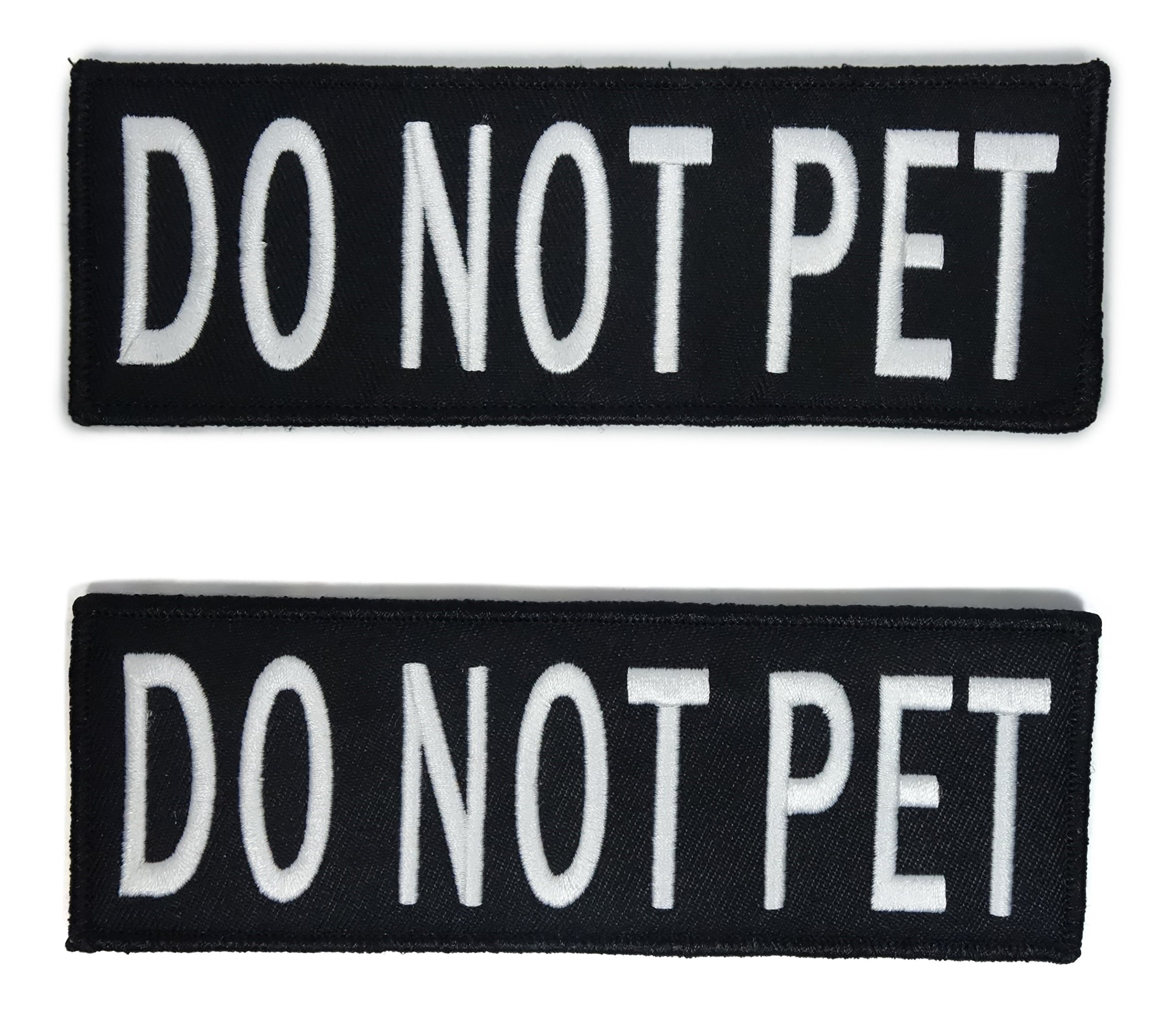 Leash Boss Service Dog Patches for Harness | Velcro Patches for Dog Harness or Vest | Do Not Pet Patch, Dog in Training, Service Dog, Emotional Support | Removable Hook and Loop Embroidered Patches