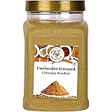 TAJ Premium Indian Coriander Powder, Dhania Powder, Ground Coriander, (14-Ounce Jar)
