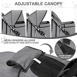 MoNiBloom 3 Wheels Pet Dog Cat Stroller for Small