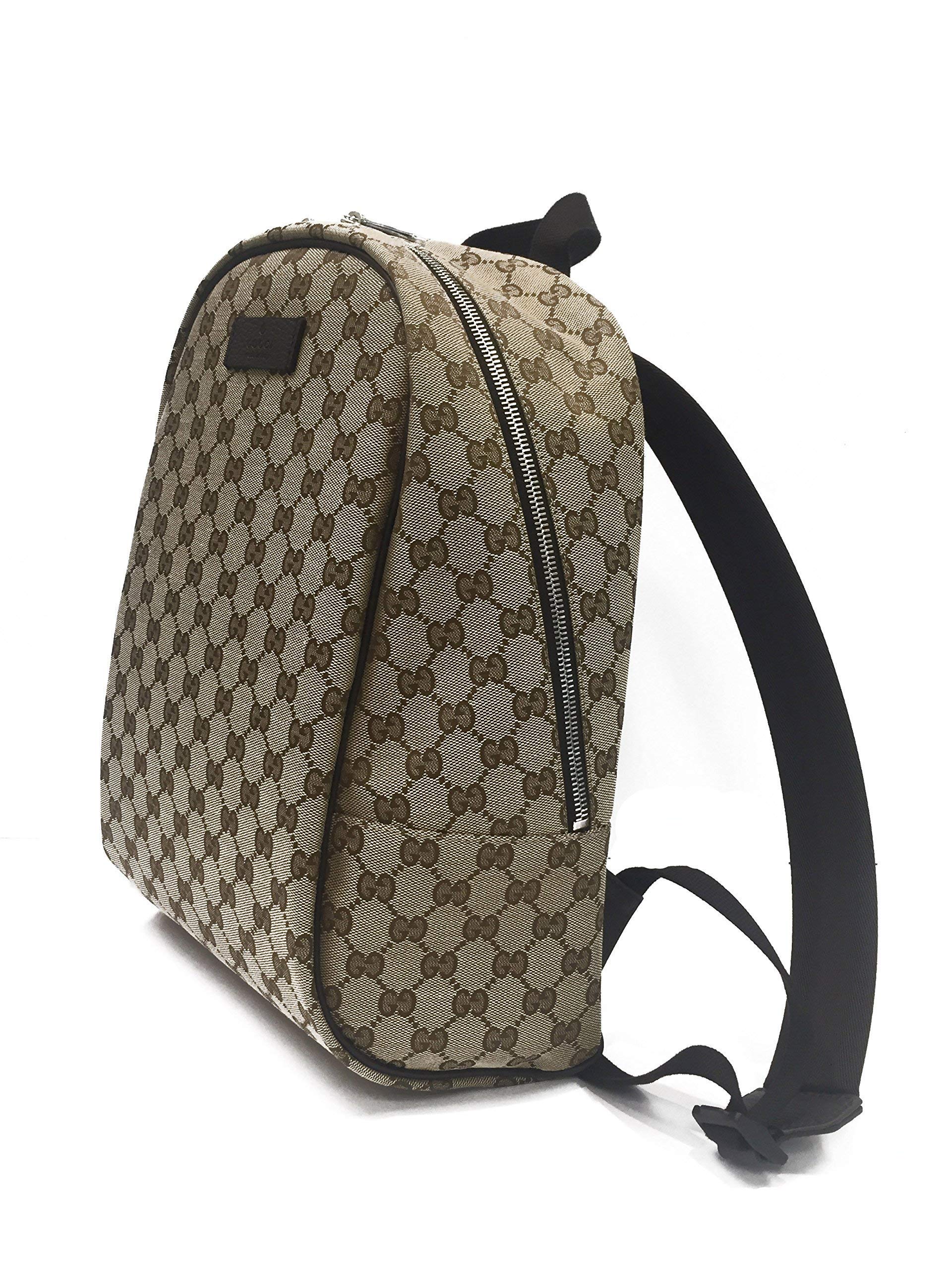 Gucci Handbag (Backpack) Beige Canvas and Brown Leather - Buy Online in UAE. | Apparel Products ...