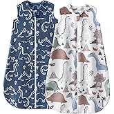 Yoofoss Baby Sleep Sack 6-12 Months, 1.5 Tog Sleep Sack, Fleece Baby Wearable Blanket with 2-Way Zipper, Infant Sleeping Sack, Soft Warm Lightweight(Small)