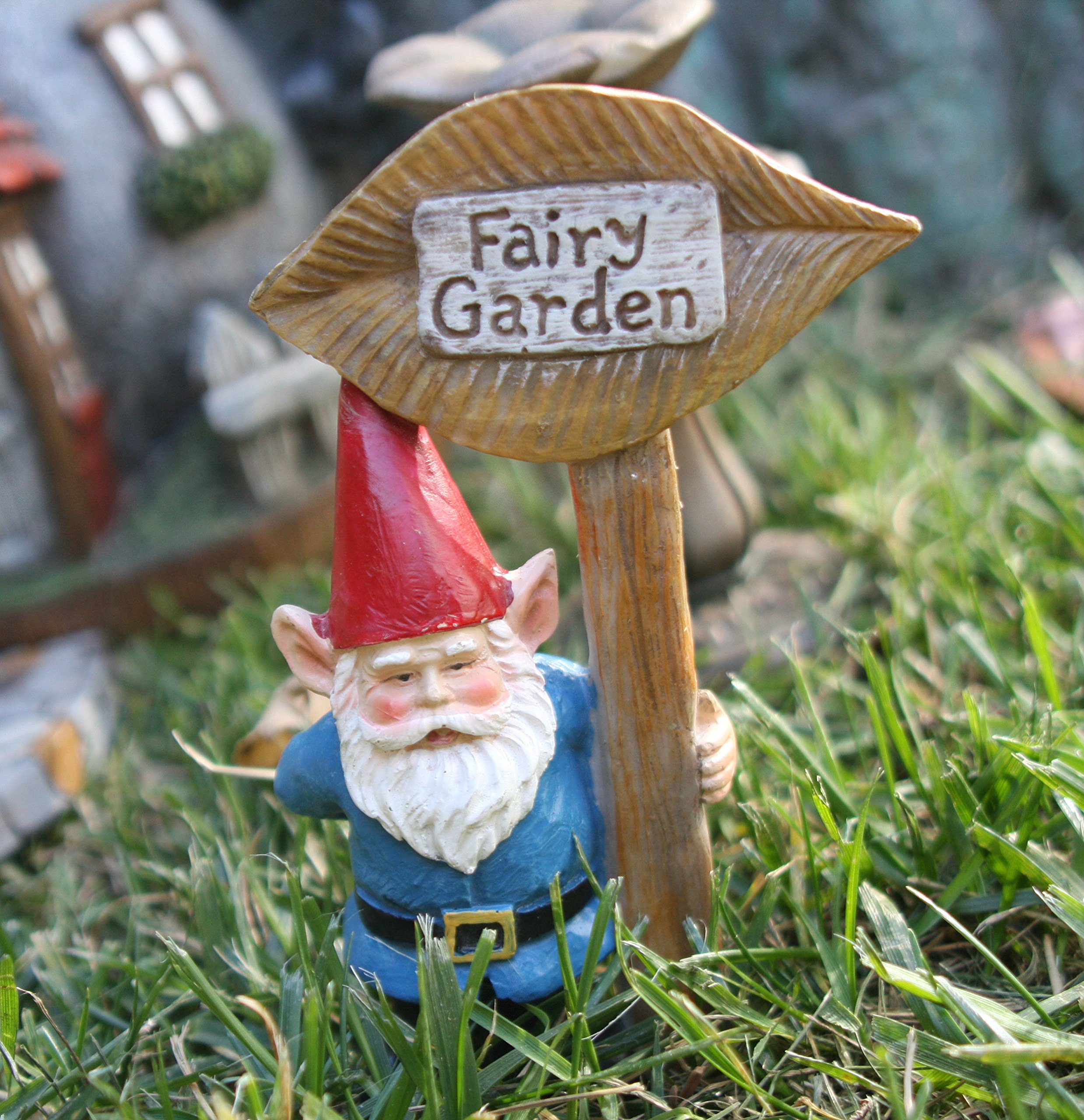 Fairy Garden Kit Accessories Set 6pcs, Hand Painted Gnome Statues