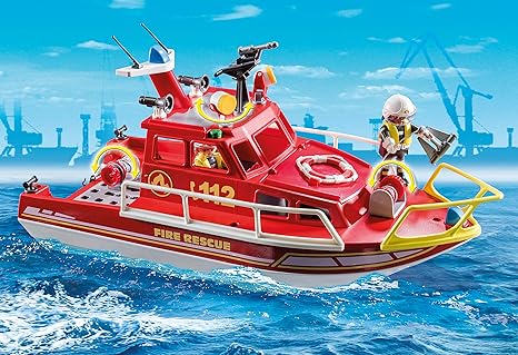 playmobil coast guard rescue boat
