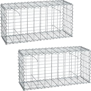 Gabione 100x50x30 cm Steingabione Steinkorb Gabionen Drahtkorb Staffelpreise (2 Stück)