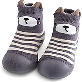 BABYCARE Toddler sock shoes baby boys girls Slippers shoes Baby Infant First Walking Shoes Rubber Sole Non-Skid Floor Slippers