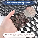 KAHEIGN Multipurpose Non Slip Mat 50x200 cm PVC Floor Underlay Black view 3