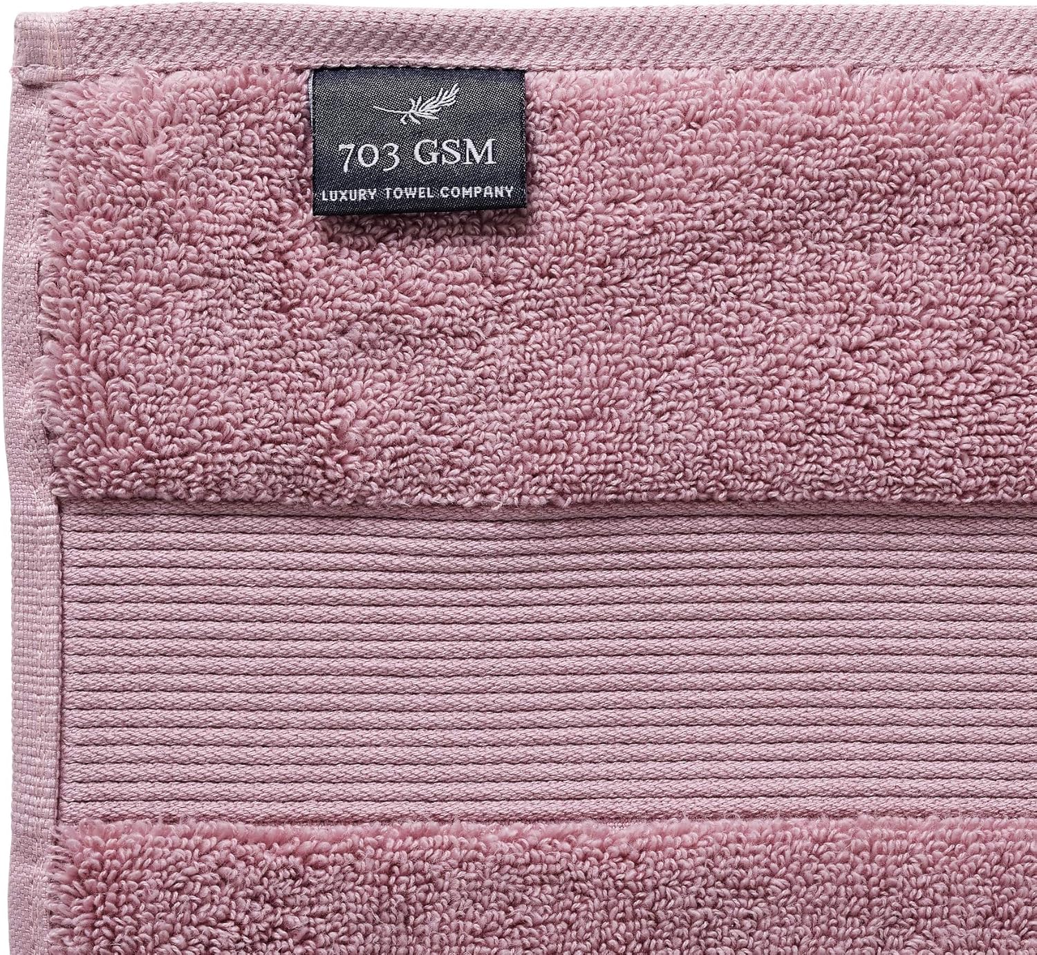 703 GSM 6 Piece Towels Set, 100% Cotton, Zero Twist, Premium Hotel & Spa Quality, Highly Absorbent, 2 Bath Towels 30” x 54”, 2 Hand Towel 16” x 28” and 2 Wash Cloth 12” x 12”. Mauve Color: Kitchen & Dining