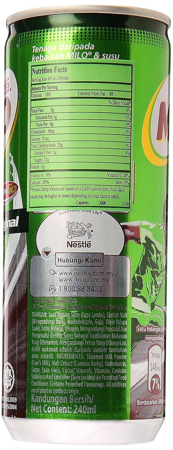 Milo Chocolate Drink Nutrition Facts Blog Dandk