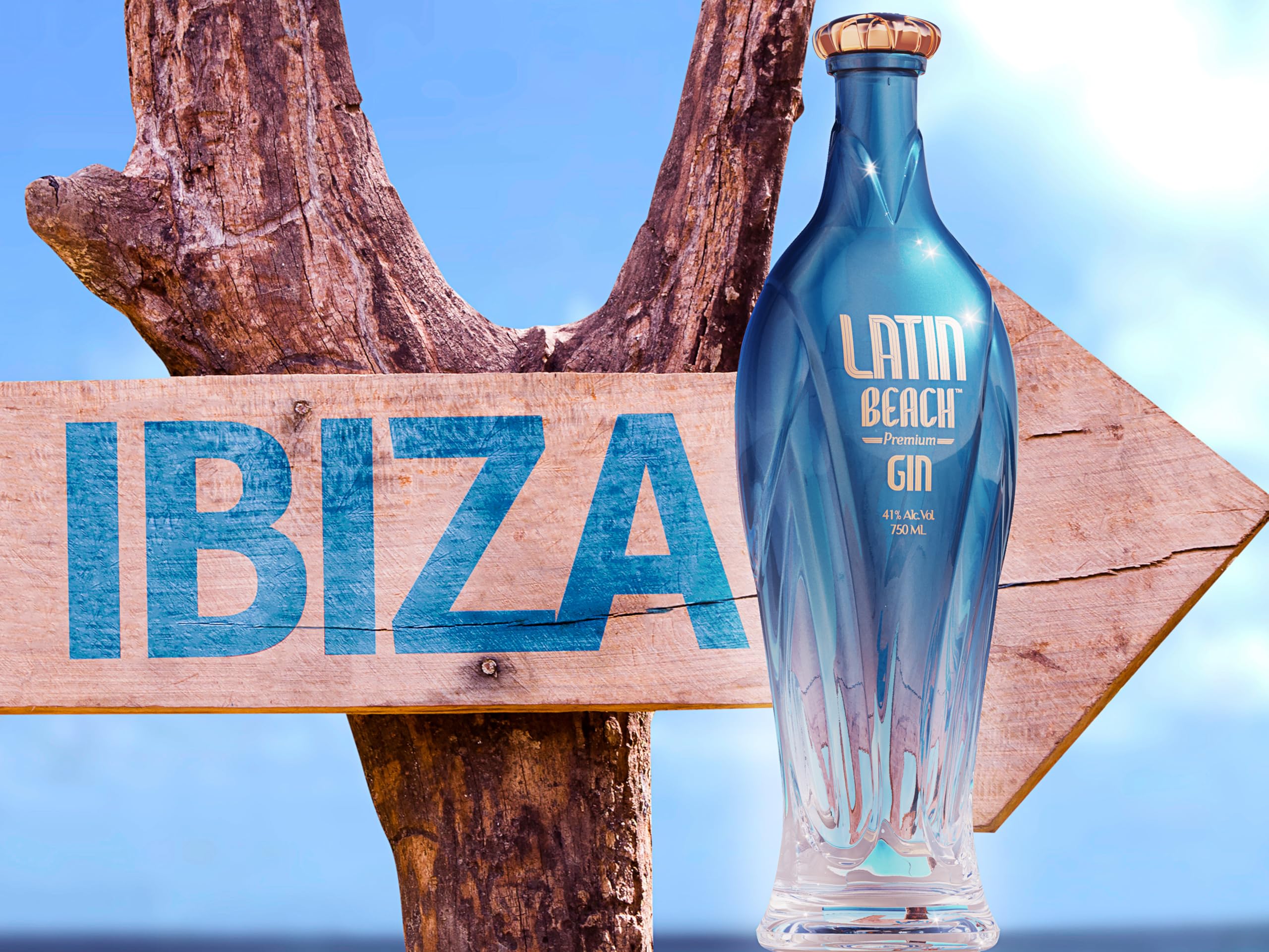 Latin Beach Gin 700ml – fruchtig, spritzige Zitrone | Aromen von Maracuja, Mango und Papaya | Italienischer Gin mit tropischem Flair | 1x 700ml | 41% Vol. 2