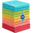 DecorRack 10-Pack Cotton Bar Mop Towels – 12x12 Inch, Ultra Absorbent Kitchen & Cleaning Cloths (Turquoise) - View #8