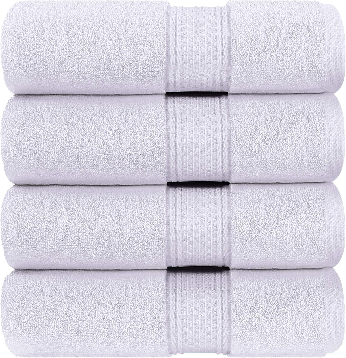 Utopia Towels - Bath Towels Set, White - Luxurious 700 GSM 100% Ring Spun Cotton - Quick Dry, Highly Absorbent, Soft Feel Towels, Perfect for Daily Use (4-Pack): Home & Kitchen