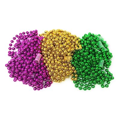 Large Mardi Gras Bead Necklace Assortment 24 Pack Liberia Ubuy