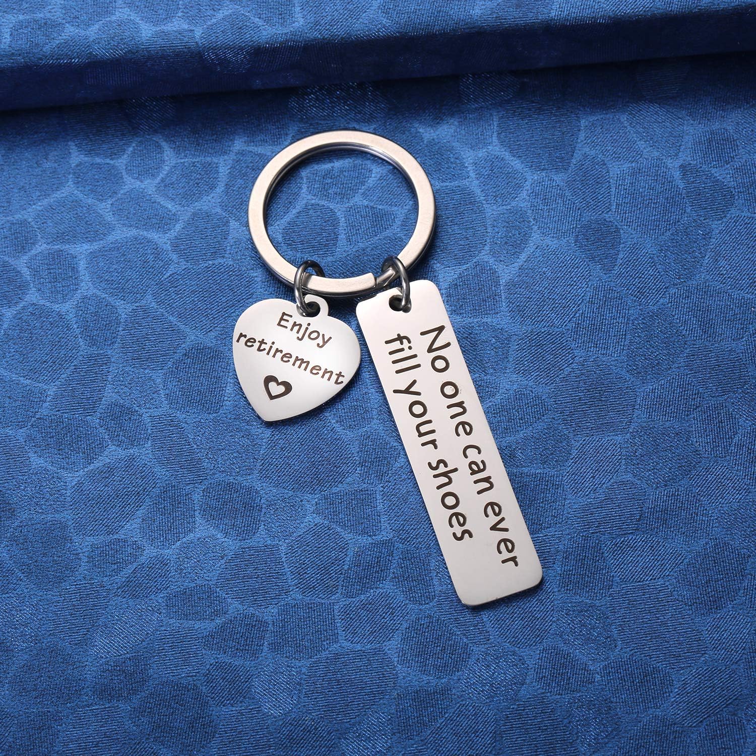 Retirement Keychain Gifts for Coworker - No One Can Ever Fill Your Shoes Mens Retirement Gifts at  Men’s Clothing store