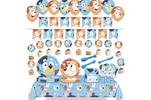 SVZIOOG Birthday Party Supplies for Game Fans,105 pcs Game Party Decoration Boys Favors Including,Banner,Plates,Cups, Napkins,Tablecloth,Spoon,Forks,Knives