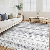 Tortania Area Rug Living Room Rugs - 5x7 Washable Large Soft Neutral Boho Moroccan Bohemian Farmhouse Rug Indoor Floor Carpet for Bedroom Under Dining Table Home Office Decor - Grey