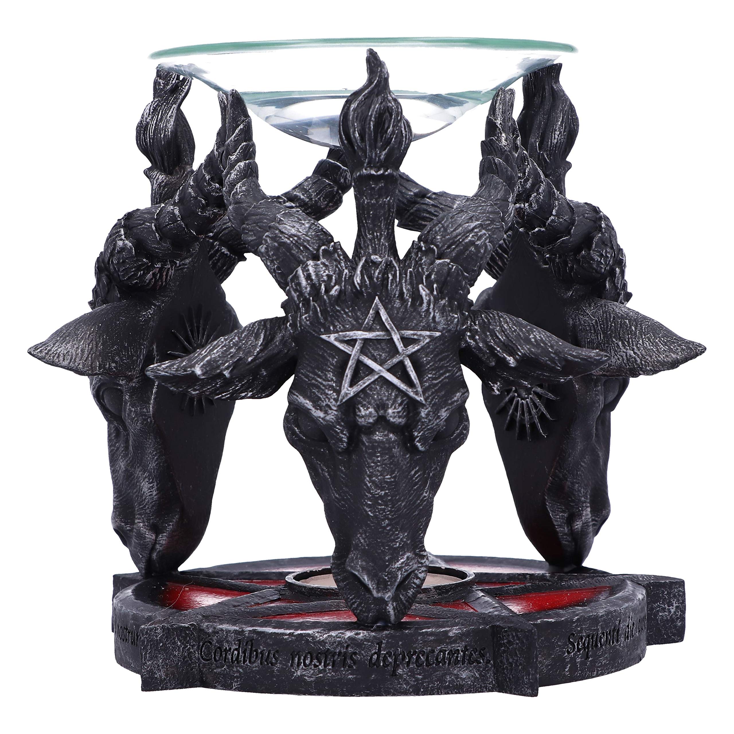 Nemesis Now B5189R0 Occult Baphomet Head Oil Burner, Black, 13.5cm