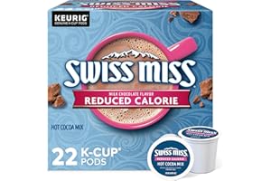 Swiss Miss Hot Cocoa Single-Serve K-Cup, Reduced Calorie, Box of 22