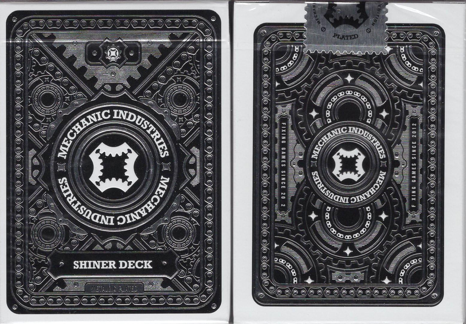 Mechanic Metallic Playing Cards USPCC - Glimmer & Shiner (Shiner Silver)
