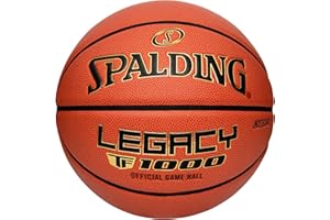 Spalding Legacy TF-1000 Indoor Game Basketballs, Moisture Wicking Microfiber Composite Cover, High School & College Approved