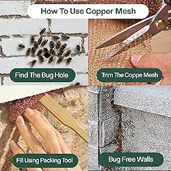 Raytrends Pack of 2 Copper Mesh Rodent Control