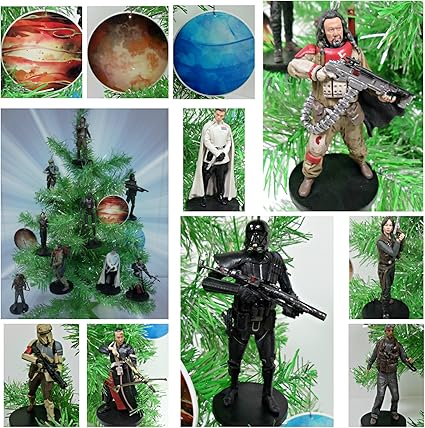 Amazon Com Star Wars Rogue One 12 Piece Christmas Tree Ornament