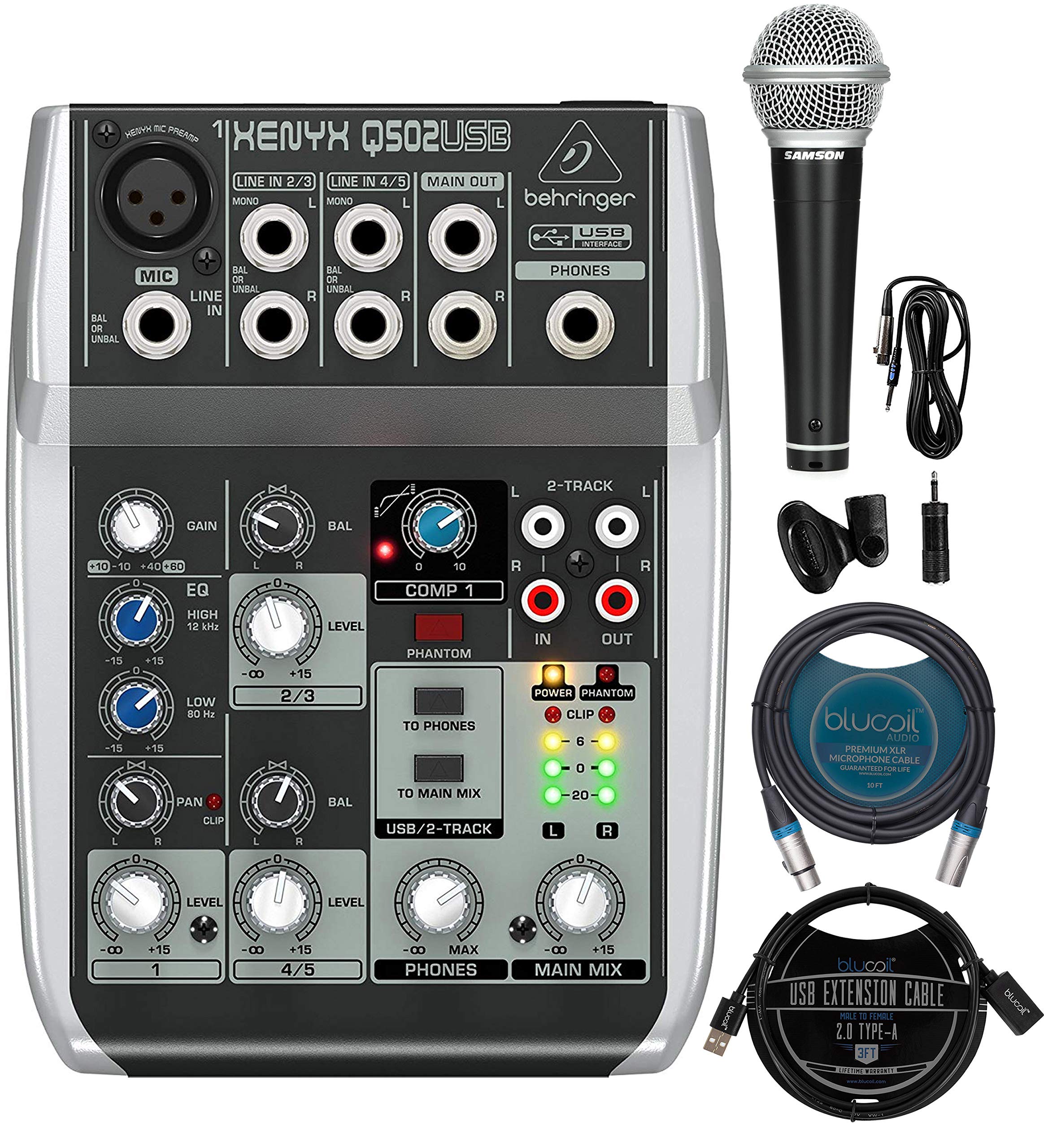 Buy Behringer XENYX Q502USB Mixer and USB Audio Interface for Windows