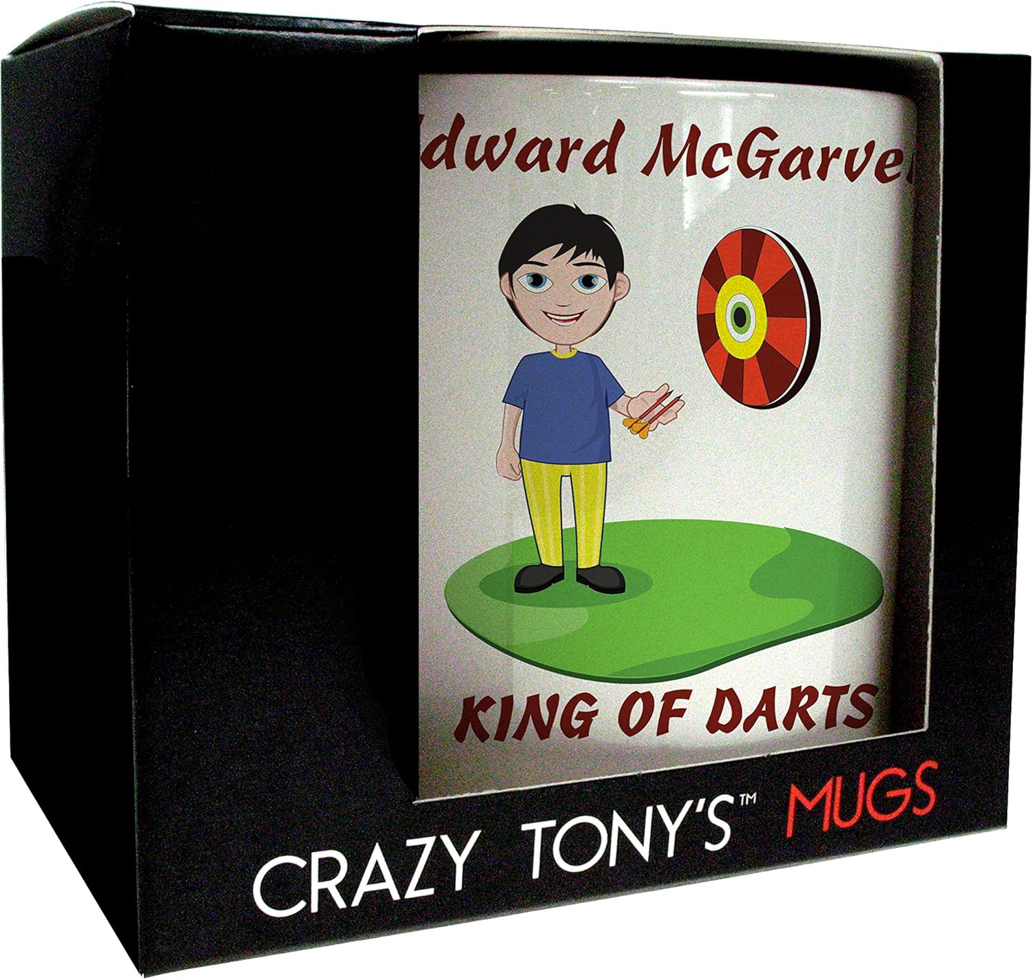 King of Darts Mug Personalised Mug Fun Birthday Gift Mans Pub Darts