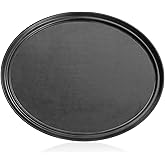 New Star Foodservice 25576 NSF International Certified Plastic Non-Slip Tray, 24-Inch x 29-Inch, Oval, Black