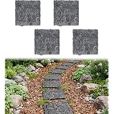 4 Pcs 11.8" Interlocking Stepping Stones Outdoor for Garden | Durable, Easy to Install, Heavy, Gentle on The Feet, Great Drainage, Decorate Garden, for Lawn, Pathway, Walkway