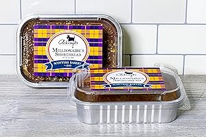 ACKROYD'S SCOTTISH BAKERY Ackroyd's Bakery Decadent Millionaire's Shortbread - Milk Chocolate, Caramel, & butter shortbread - 2 Pack - handmade, perfect with ice cream, Valentine's Day gift