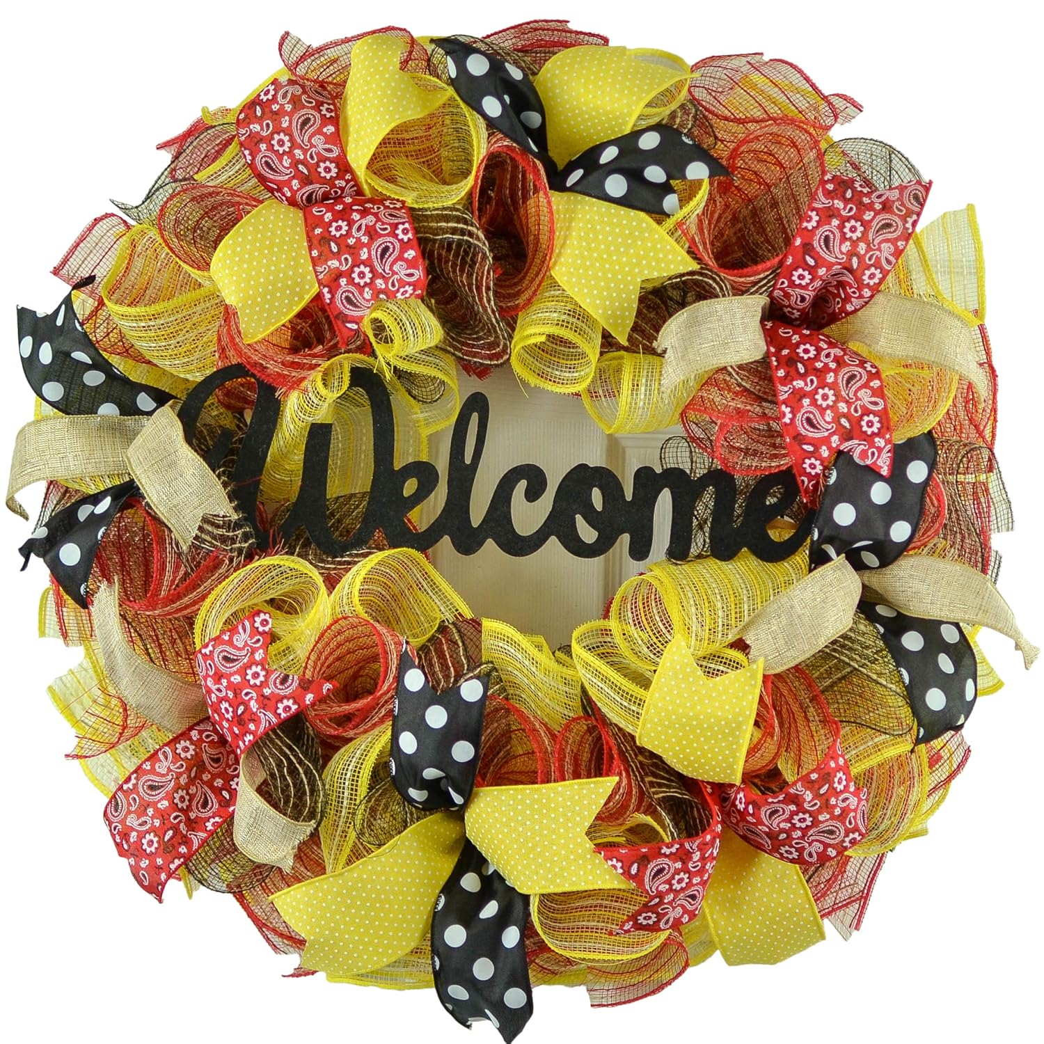 Wreath Summer Wreath Spring Mesh Front Door