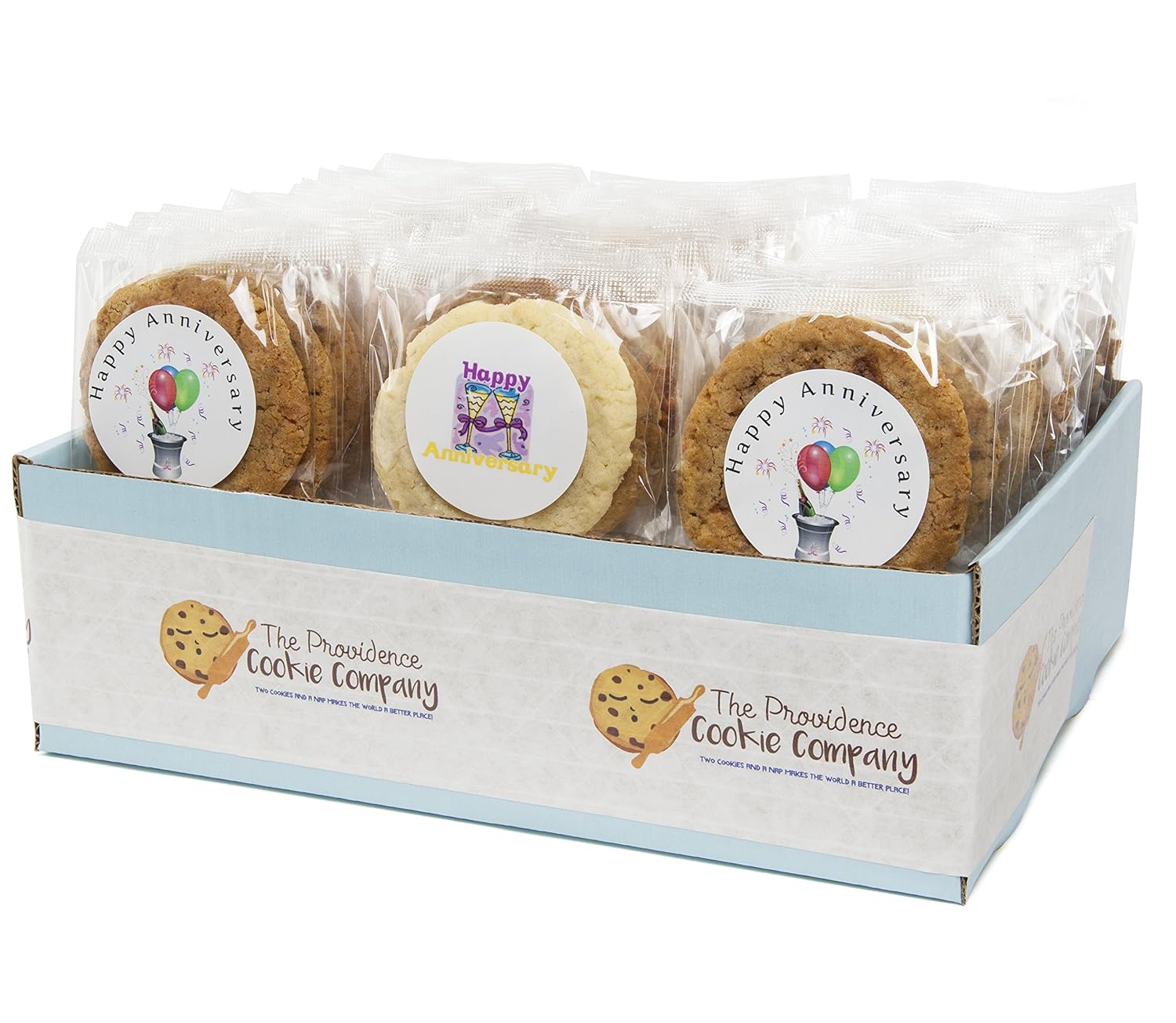 Amazon Com The Providence Cookie Company Happy Anniversary