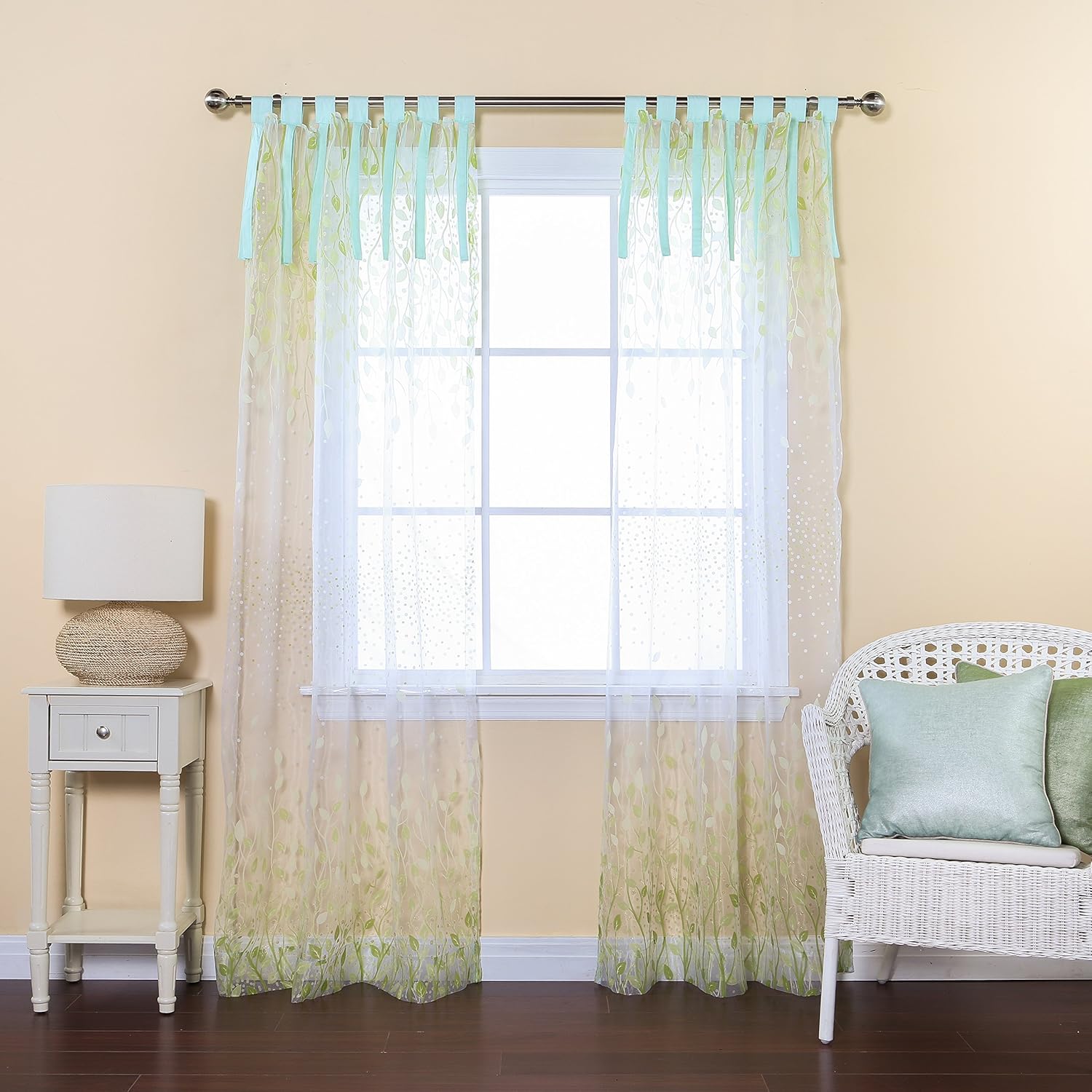 Best Home Fashion Closeout Closeout Flower Sheer Curtains