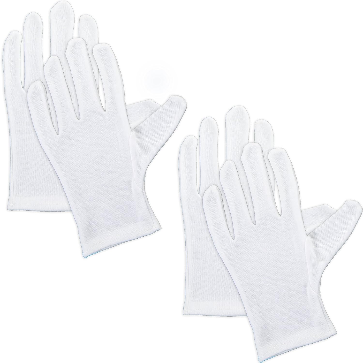 2x Pairs Of Moisture Retaining Gloves For Overnight Hand Cream/Masks