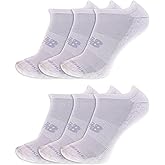 New Balance unisex-adults Performance Cushioned No Show Socks - 6 & 12 Pairs - Moisture Wicking