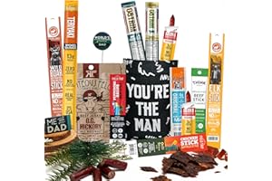BUNNY · JAMES · Jerky Sticks for Men – Curated High Protein Snack Assortment – Beef & Turkey Jerky Variety Pack – Exotic Meat Gift Set – Alternative Gift Basket for Men & Women