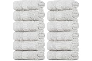 BELADOR Wash Cloths 24-Pack - 13"x13" Washcloths 100% Cotton Washcloths For Showering, Wash Cloths For Your Face And Body, Ultra Absorbant Wash Clothes