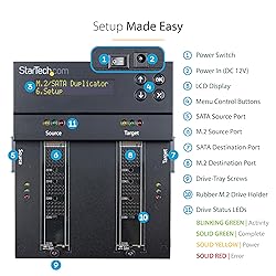 StarTech.com Standalone Dual Bay M.2 SATA/NVMe