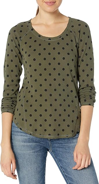 lucky brand polka dot top